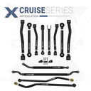 Jeep Wrangler JL / JLU 18+ 12pc Cruise Series Adjustable Control Arm, Track Bar, Steering Kit