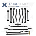 Jeep Gladiator JT 20+ 12pc Cruise Series Adjustable Control Arm, Track Bar, Steering Kit