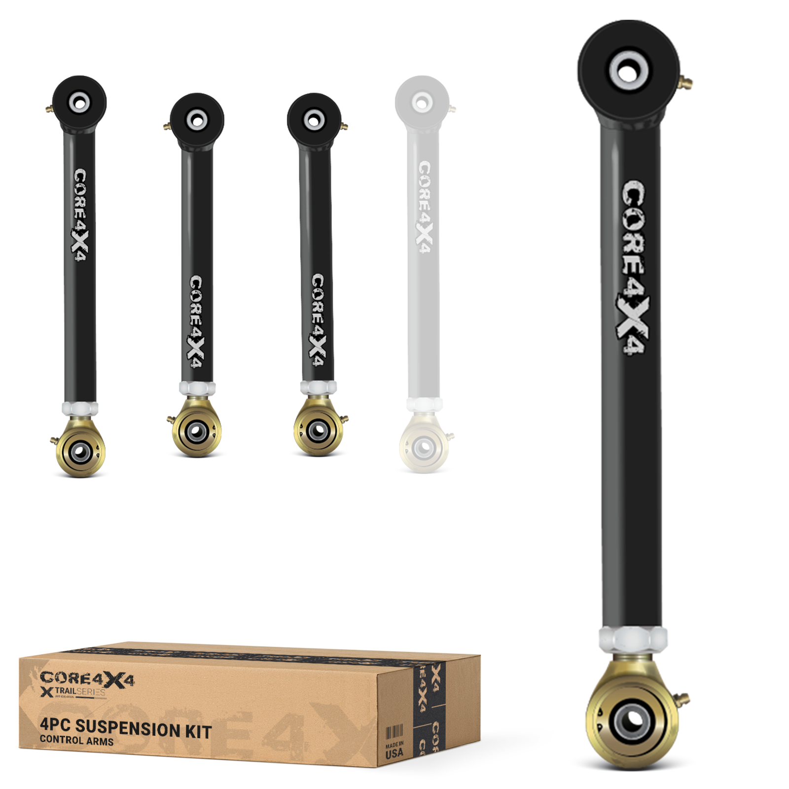 Dodge Ram 3500 03-07 4pc Trail Series Front Adjustable Control Arm Kit