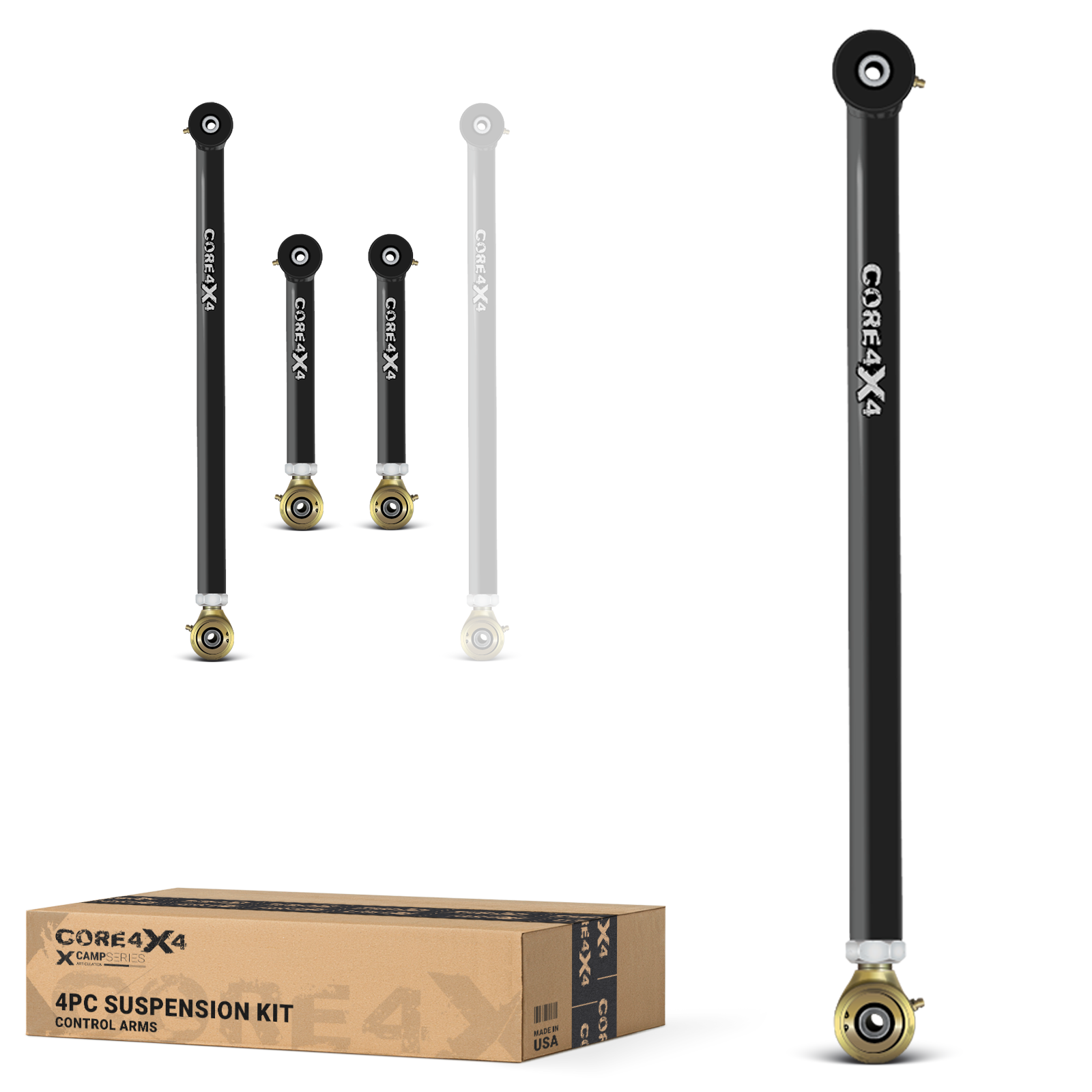 Toyota FJ Cruiser 07-14 4pc Camp Series Rear Adjustable Control Arms Kit