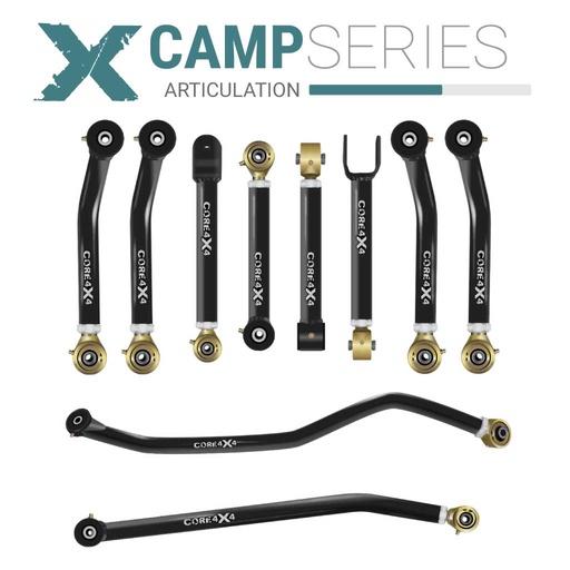 [CMP-J-TJLJ-K10] Jeep Wrangler TJ 97-06 LJ 04-06 10pc Camp Series Adjustable Control Arm, Track Bar Kit
