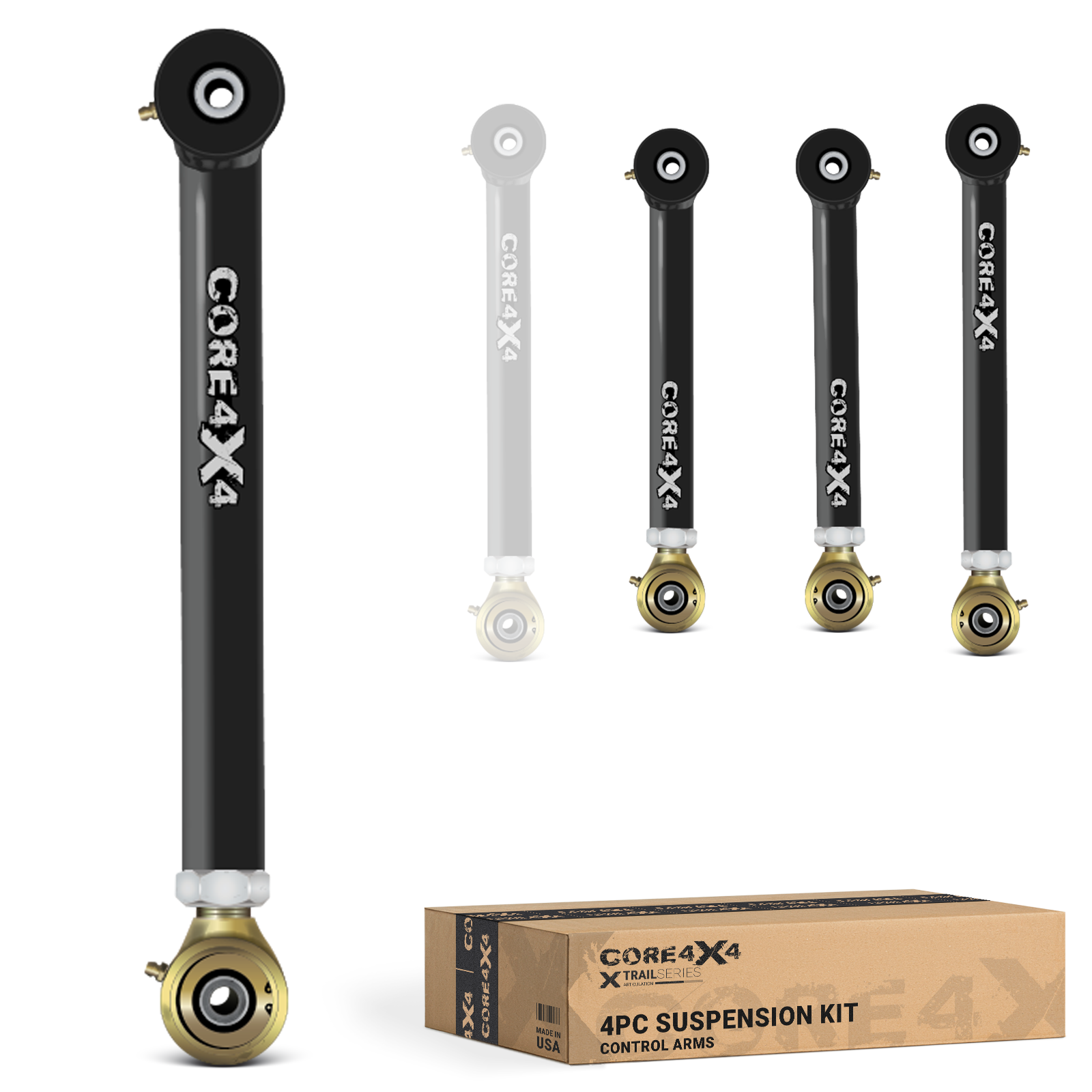 Dodge Ram 2500 94-99 4pc Trail Series Front Adjustable Control Arm Kit