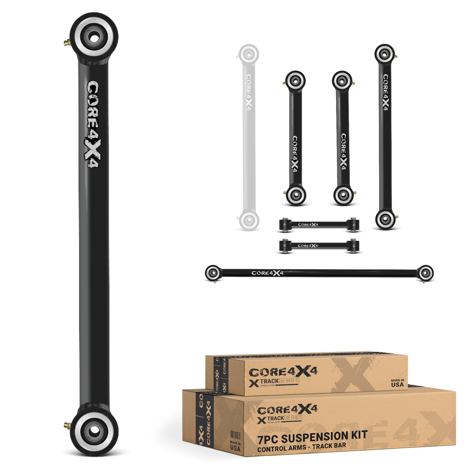 Ram 1500 09+ 7pc Track Series Rear Fixed Length Control Arm, Panhard/Track Bar Kit