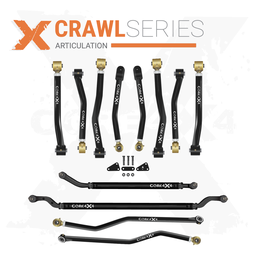 Jeep Wrangler JL / JLU 18+ 12pc Crawl Series Adjustable Control Arm, Track Bar, Steering Kit
