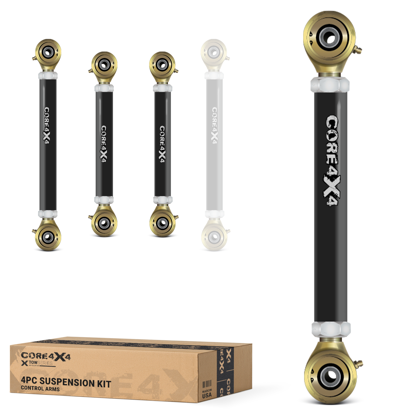 Dodge Ram 1500 00-02 4pc Tow Series Front Adjustable Control Arm Kit