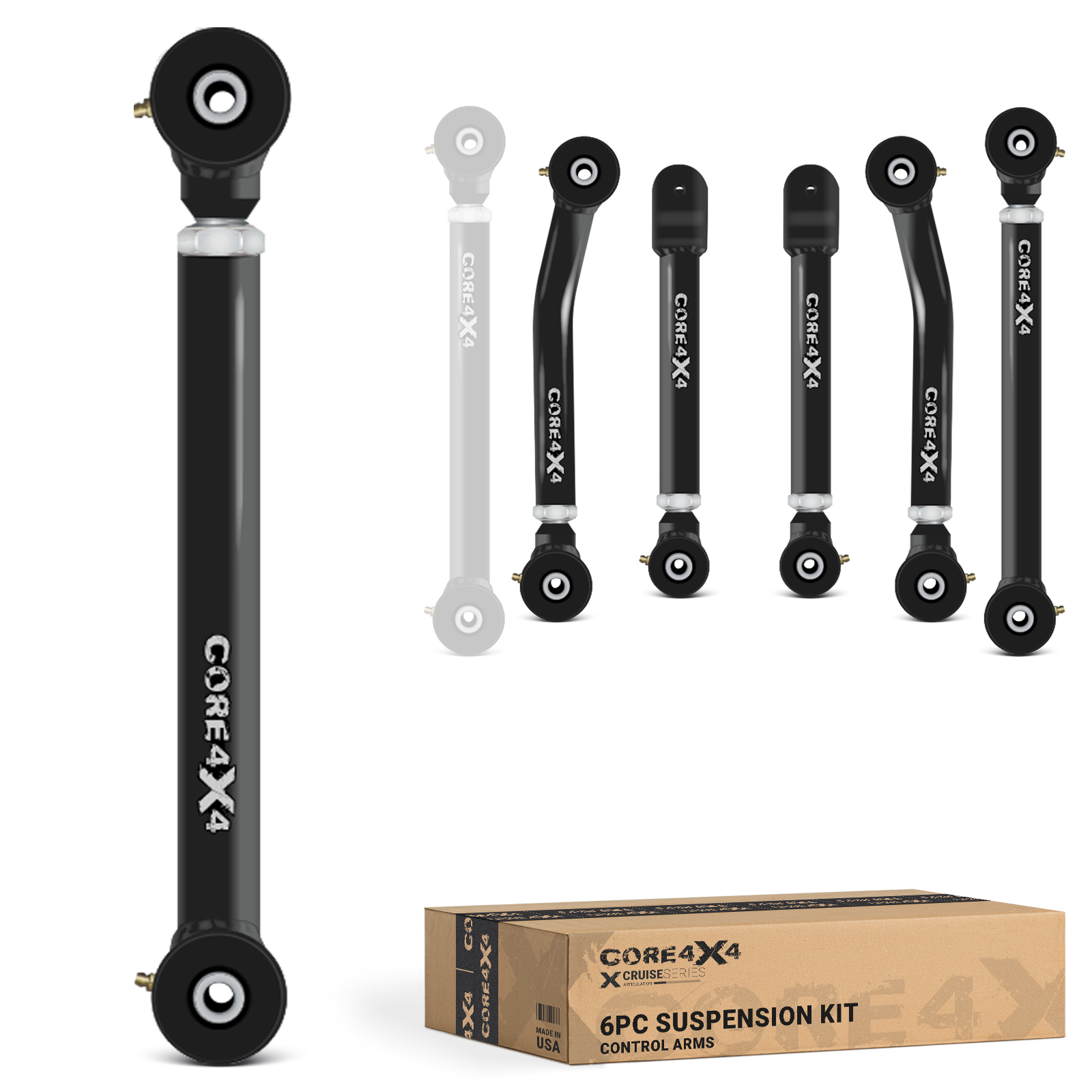 Jeep Grand Cherokee WJ 99-04 6pc Cruise Series Adjustable Control Arm Kit