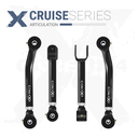 Jeep Cherokee XJ 84-01 MJ 86-92 4pc Cruise Series Front Adjustable Control Arm Kit