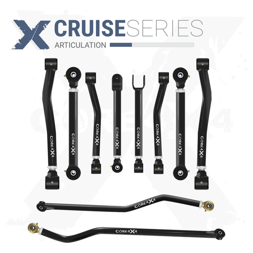 [CRS-J-JL-K10] Jeep Wrangler JL / JLU 18+ 10pc Cruise Series Adjustable Control Arm, Track Bar Kit