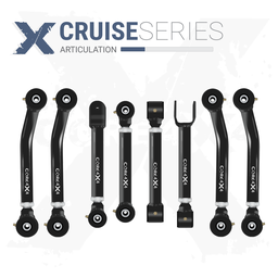 Jeep Wrangler TJ 97-06 LJ 04-06 8pc Cruise Series Adjustable Control Arm Kit