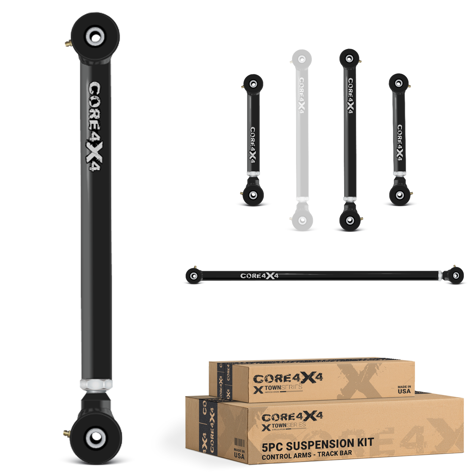 Ram 1500 09+ 5pc Town Series Rear Adjustable Control Arms, Panhard/Track Bar Kit