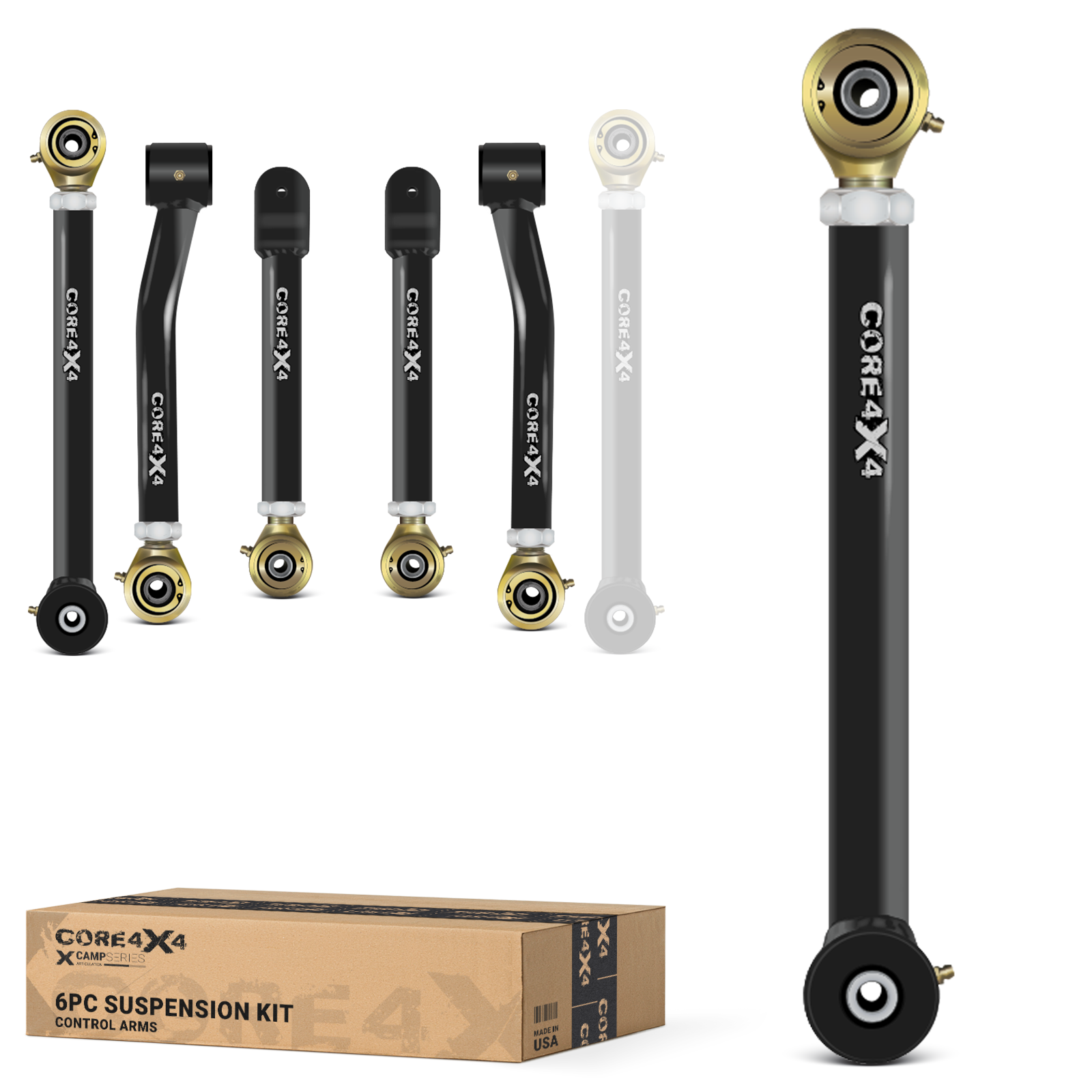 Jeep Grand Cherokee WJ 99-04 6pc Camp Series Adjustable Control Arm Kit