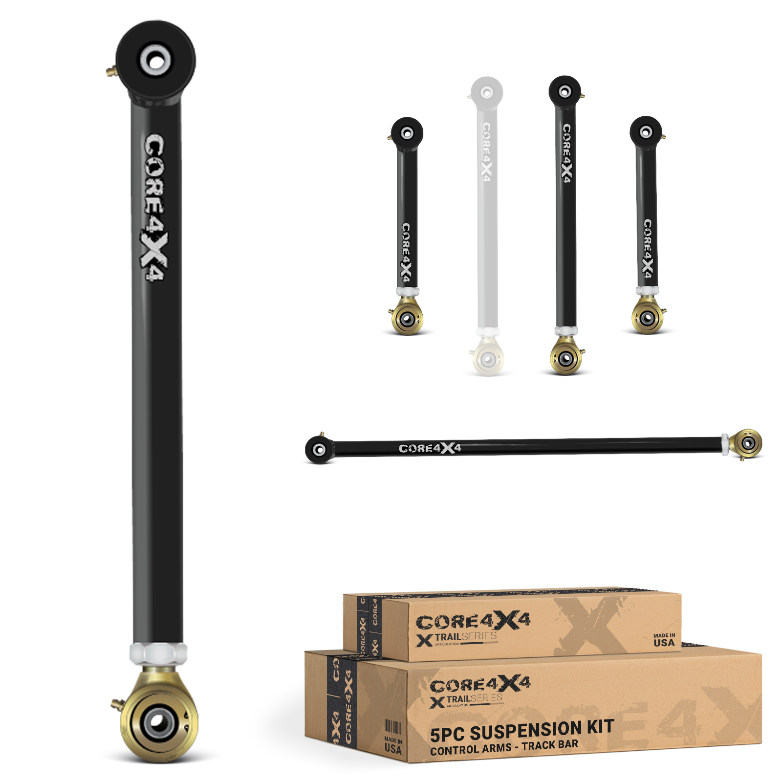 Ram 1500 09+ 5pc Trail Series Rear Adjustable Control Arms, Panhard/Track Bar Kit