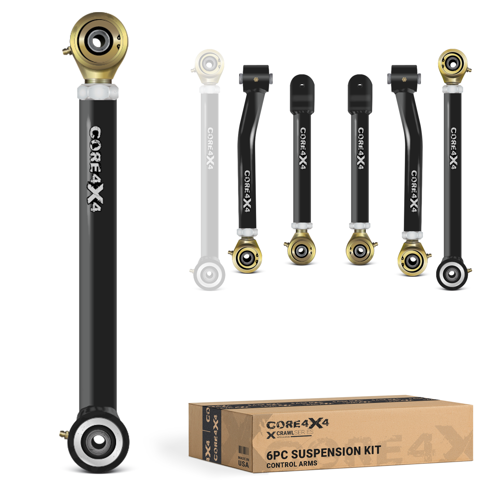 Jeep Grand Cherokee WJ 99-04 6pc Crawl Series Adjustable Control Arm Kit