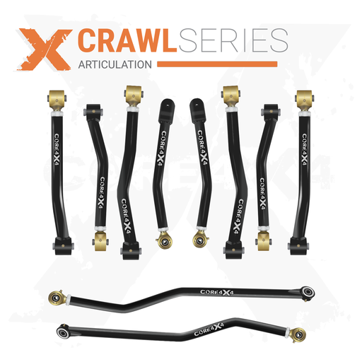 [CRL-J-JL-K10] Jeep Wrangler JL / JLU 18+ 10pc Crawl Series Adjustable Control Arm, Track Bar Kit