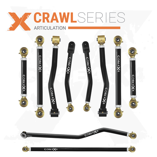 [CRL-J-JT-K10] Jeep Gladiator JT 20+ 10pc Crawl Series Adjustable Control Arm, Track Bar Kit