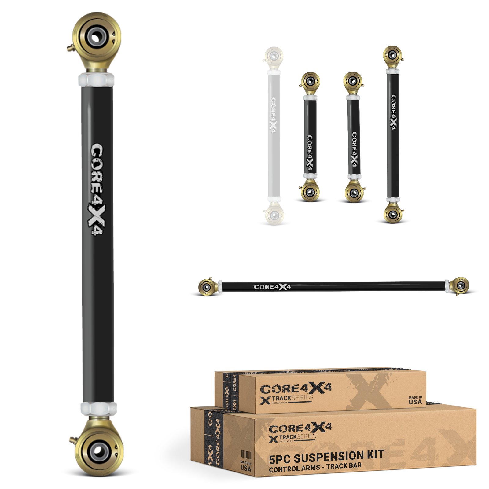 Ram 1500 09+ 5pc Track Series Rear Adjustable Control Arms, Panhard/Track Bar Kit