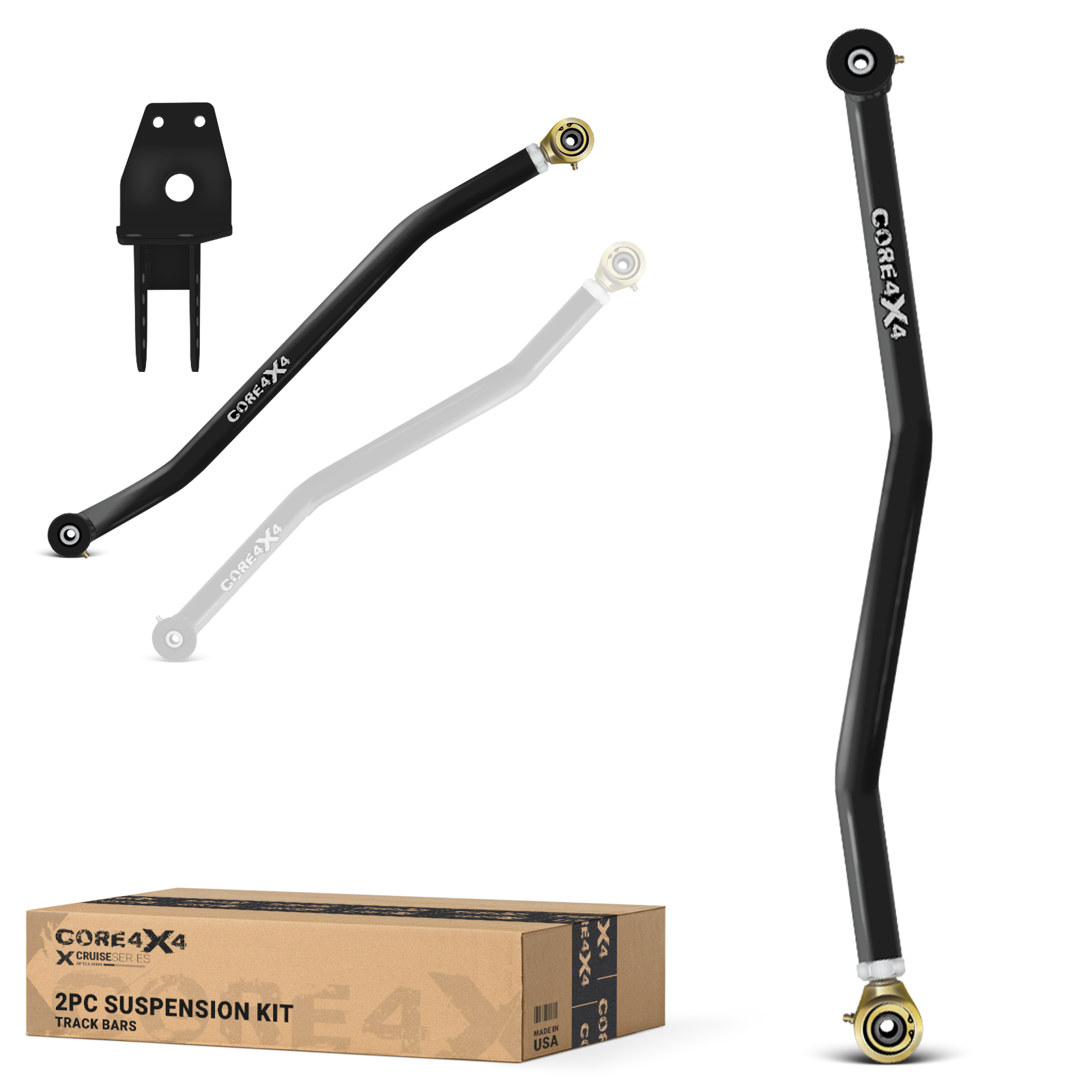 Jeep Grand Cherokee ZJ 93-98 2pc Cruise Series Front, Rear Adjustable Track Bar Kit