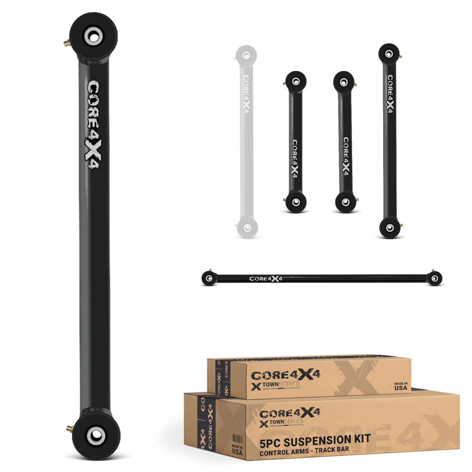 Ram 1500 09+ 5pc Town Series Rear Fixed Length Control Arm, Panhard/Track Bar Kit