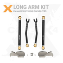 Jeep Wrangler JK / JKU 07-18 6pc Front Heavy-Duty Adjustable Long Arm Upgrade Kit