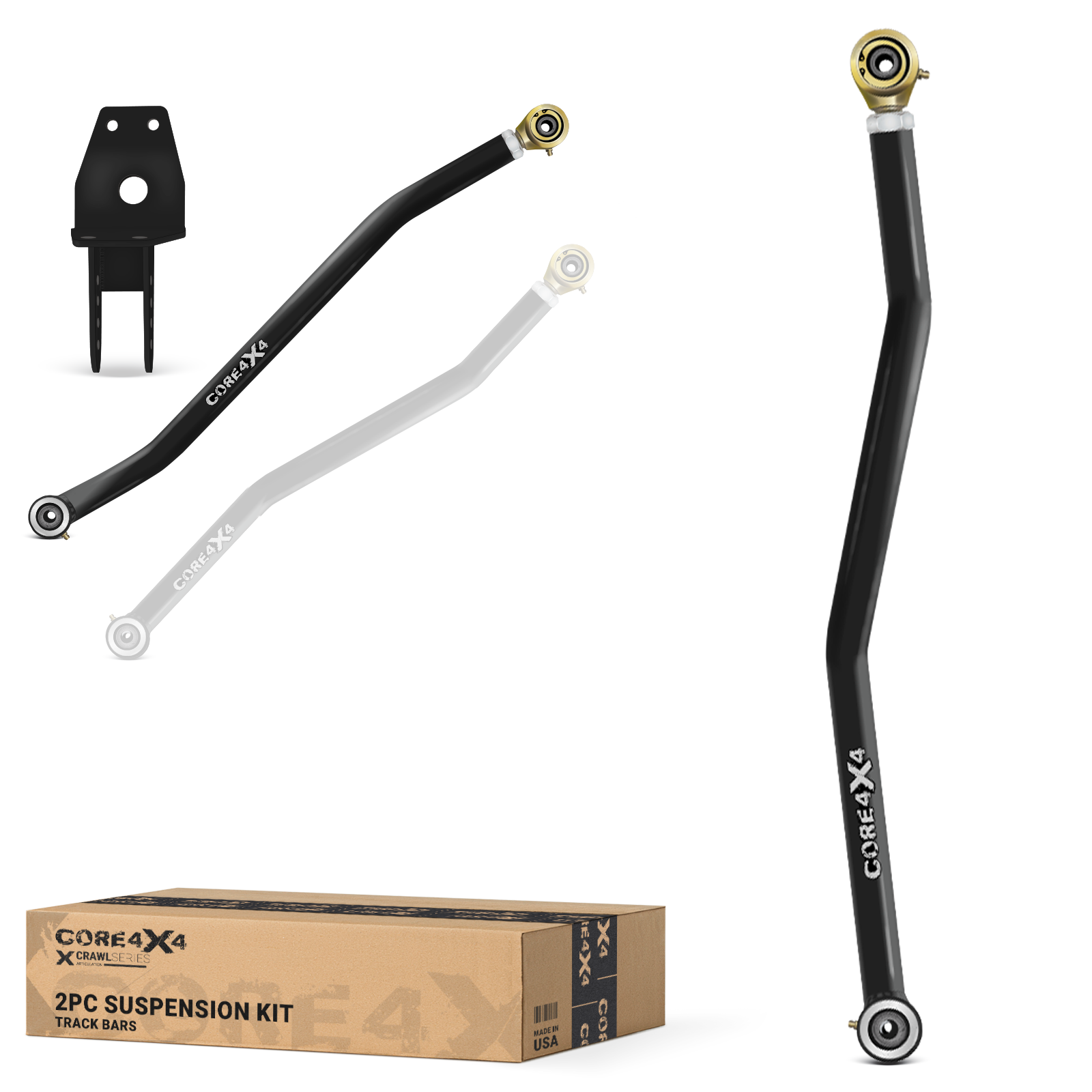 Jeep Grand Cherokee ZJ 93-98 2pc Crawl Series Front, Rear Adjustable Track Bar Kit