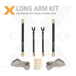 Jeep Wrangler JL / JLU 18+ 6pc Front Heavy-Duty Adjustable Long Arm Upgrade Kit
