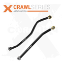 Jeep Wrangler TJ 97-06 LJ 04-06 2pc Crawl Series Front, Rear Adjustable Track Bar Kit