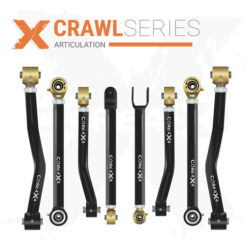 [CRL-J-JK-CS8] Jeep Wrangler JK / JKU 07-18 8pc Crawl Series Adjustable Control Arm Kit