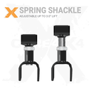 Jeep Cherokee XJ 84-01 MJ 86-92 2pc Rear Adjustable Leaf Spring Shackles