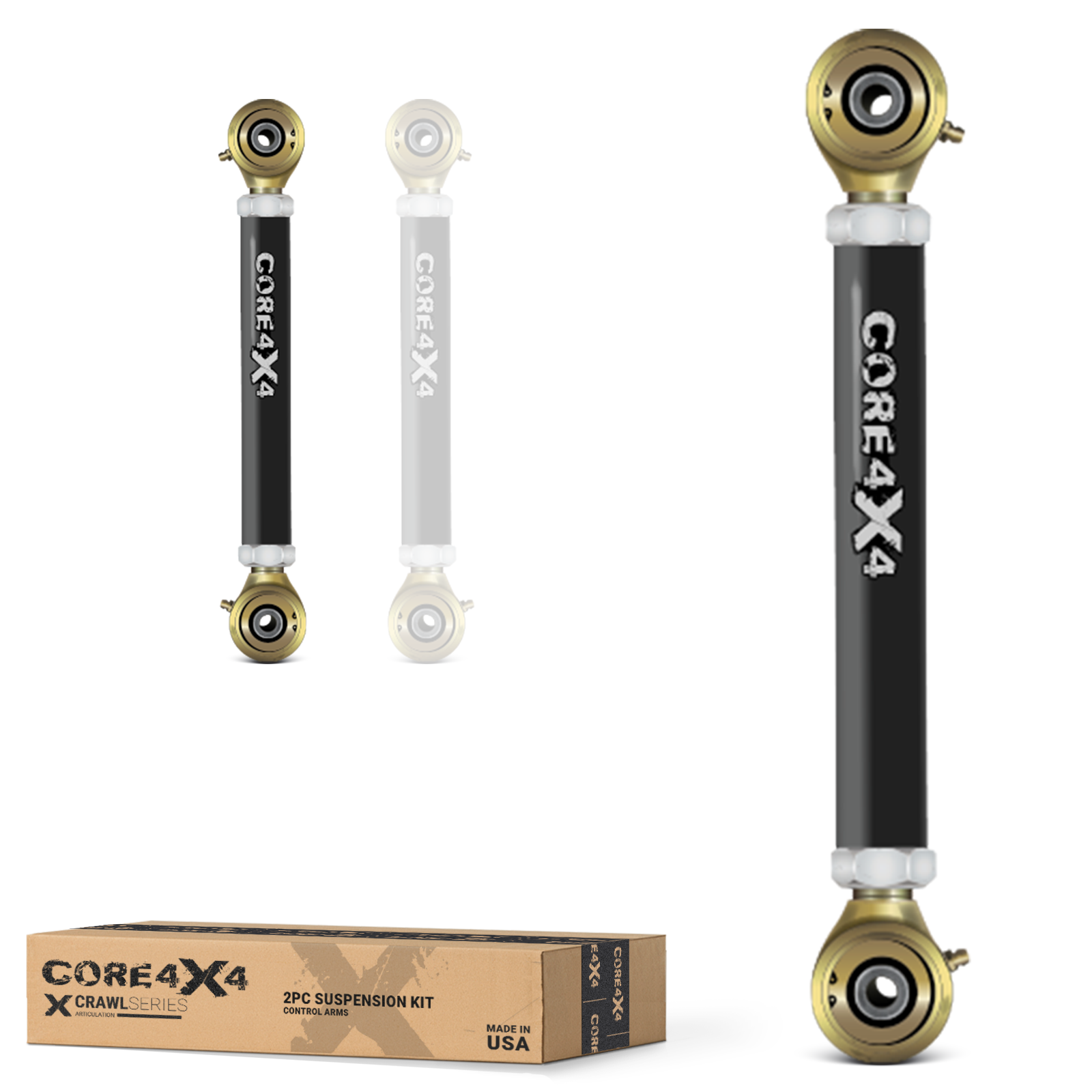 Toyota FJ Cruiser 07-14 2pc Crawl Series Rear Upper Adjustable Control Arms