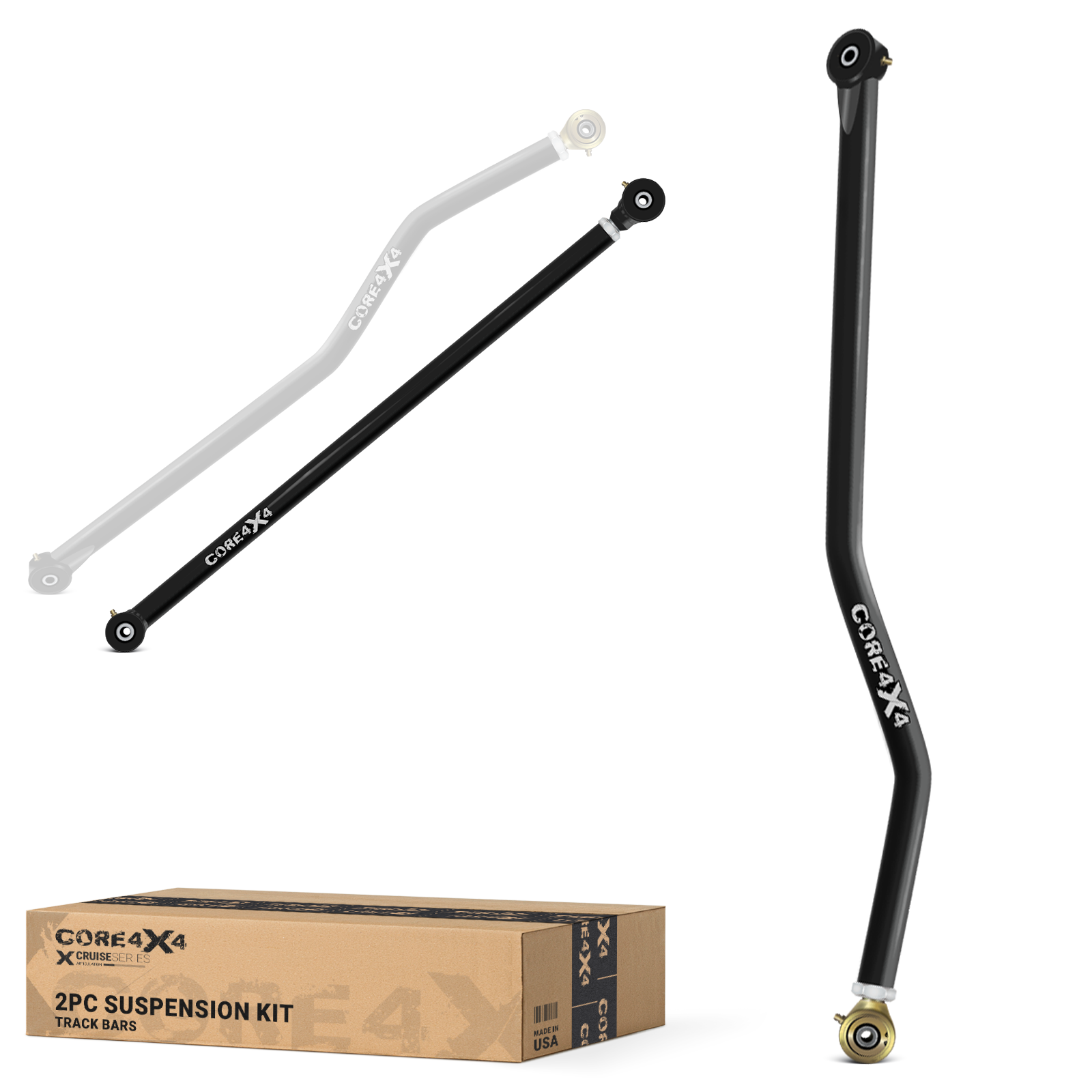 Jeep Gladiator JT 20+ 2pc Cruise Series Front, Rear Adjustable Track Bar Kit