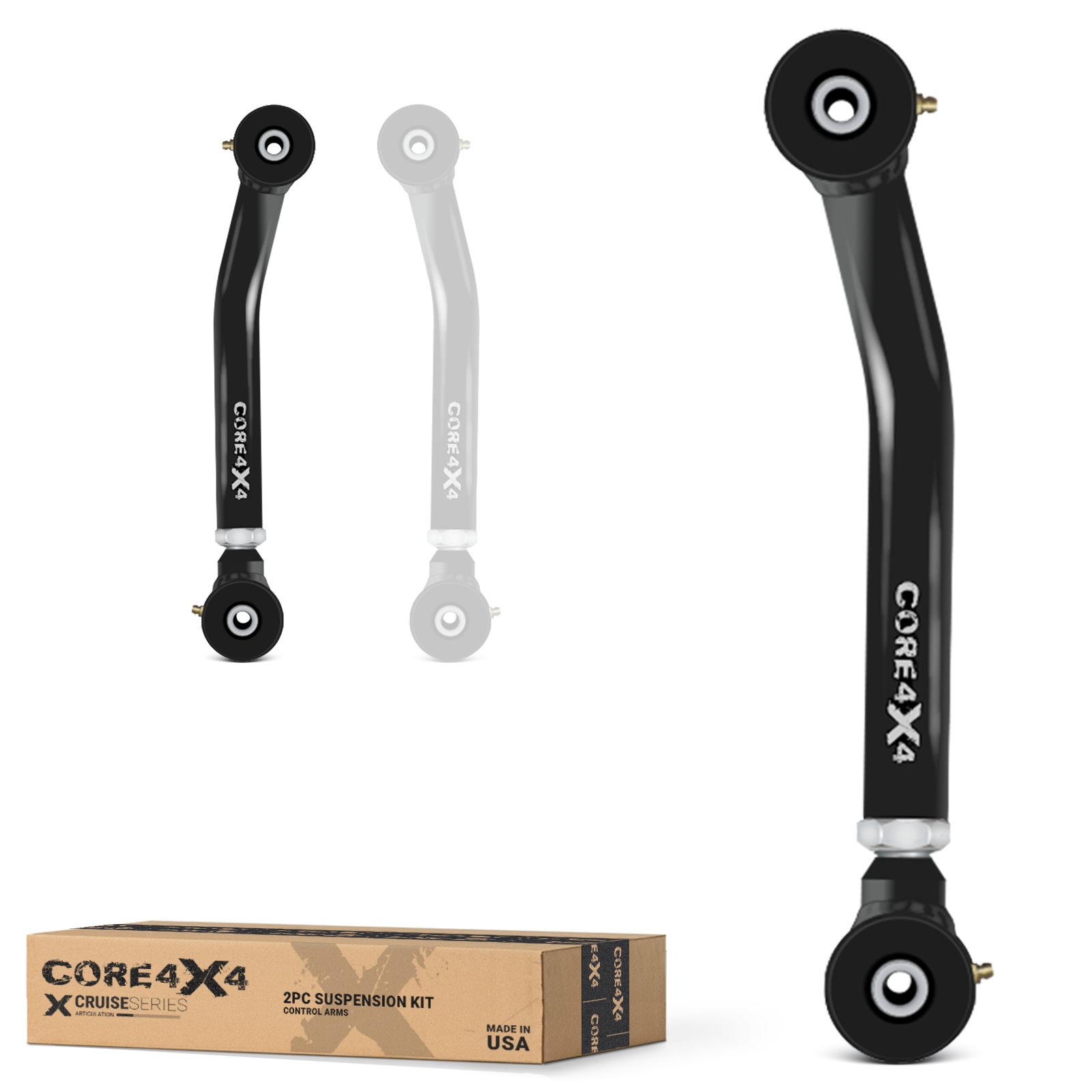 Jeep Cherokee XJ 84-01 MJ 86-92 2pc Cruise Series Front Lower Adjustable Control Arms