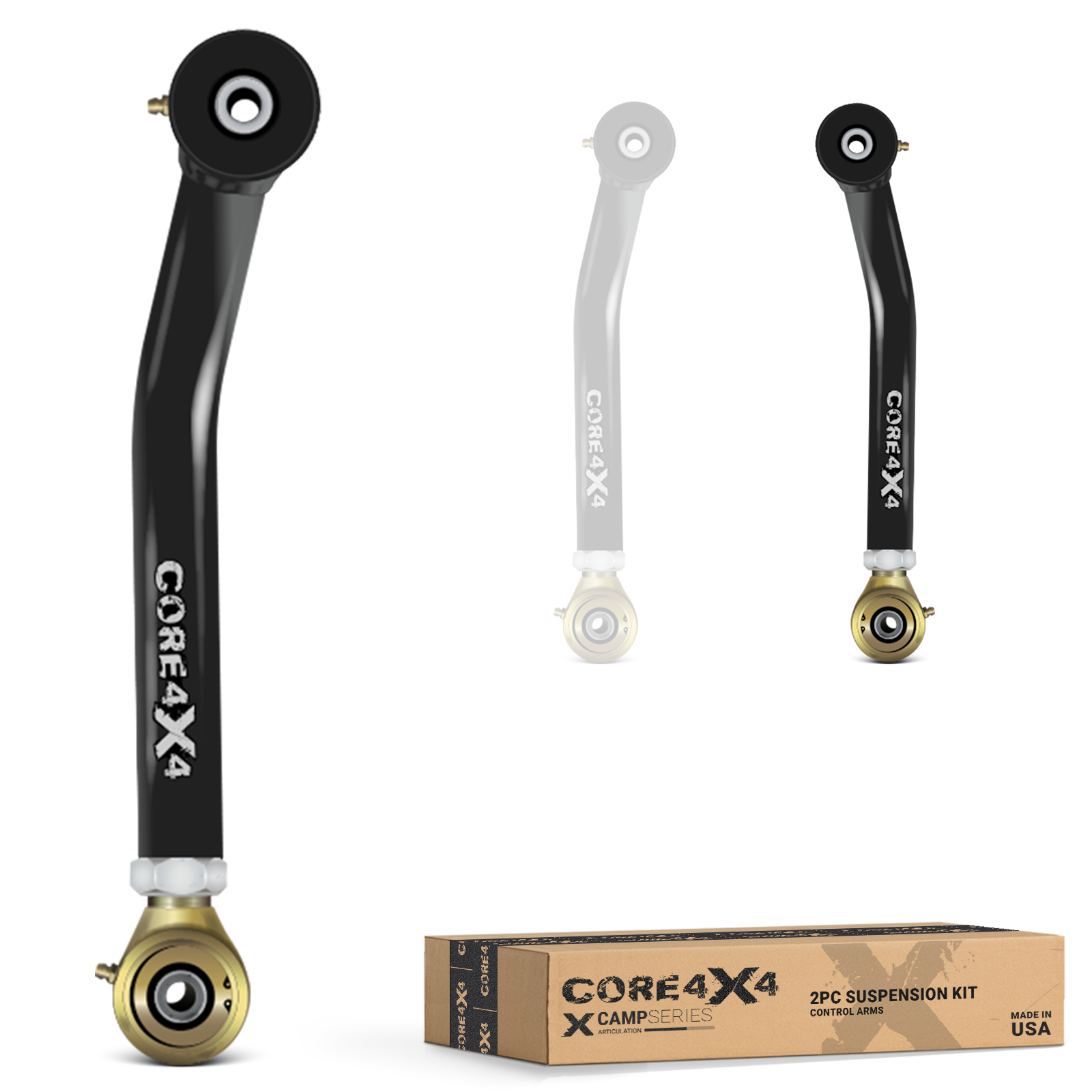 Jeep Cherokee XJ 84-01 MJ 86-92 2pc Camp Series Front Lower Adjustable Control Arms