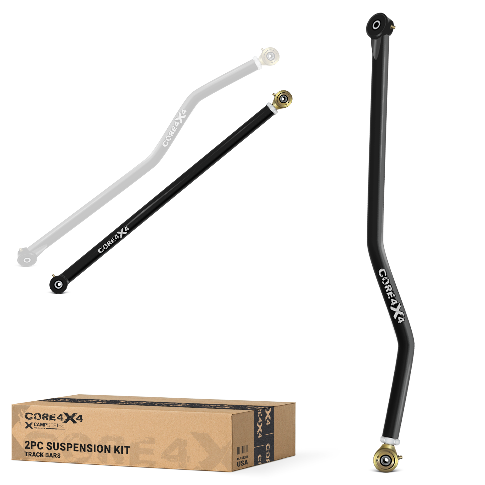 Jeep Gladiator JT 20+ 2pc Camp Series Front, Rear Adjustable Track Bar Kit