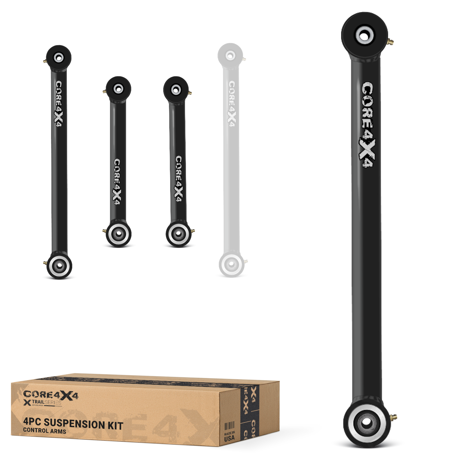 Ram 1500 09+ 4pc Trail Series Fixed Length Rear Control Arm Kit
