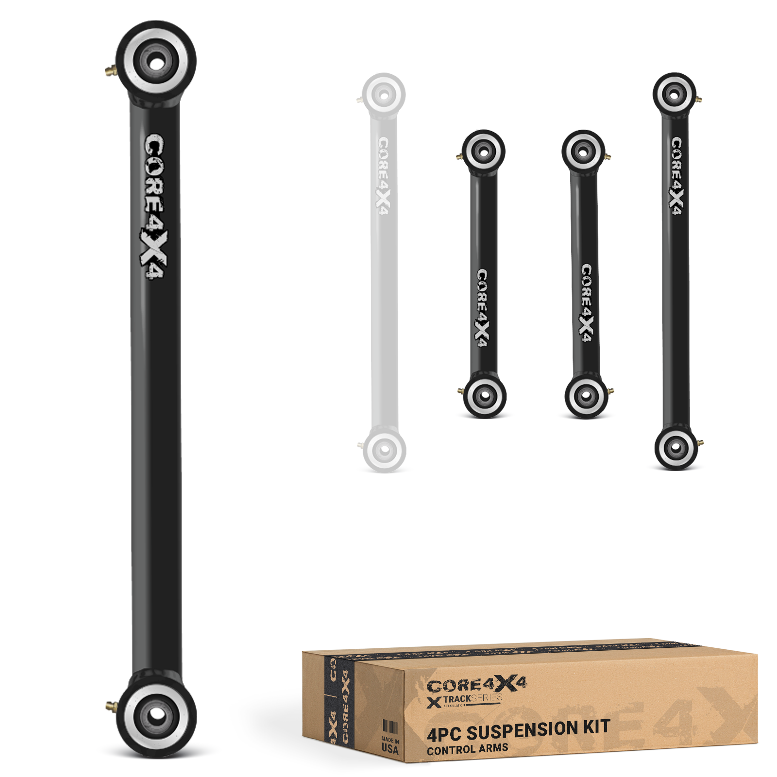 Ram 1500 09+ 4pc Track Series Fixed Length Rear Control Arm Kit