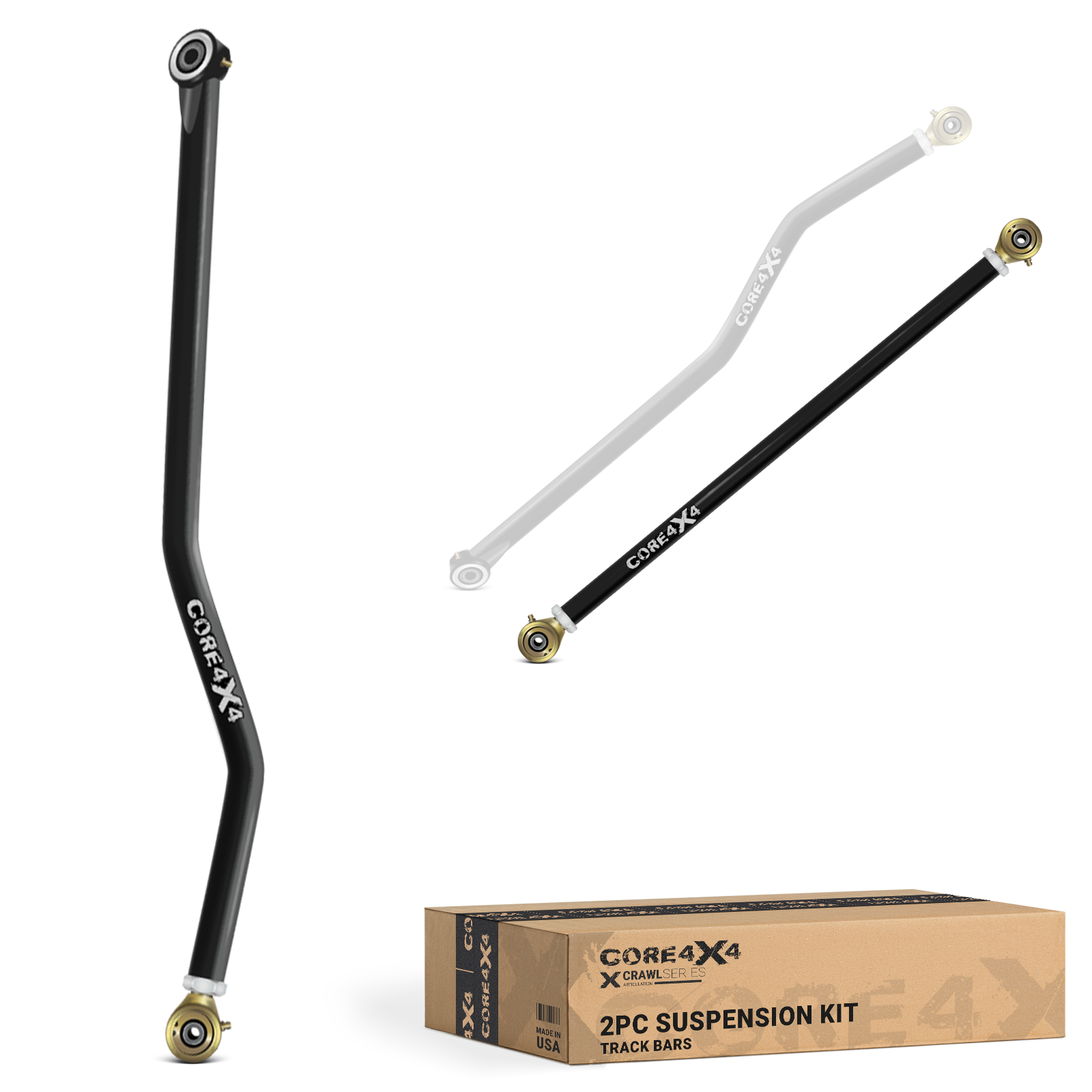 Jeep Gladiator JT 20+ 2pc Crawl Series Front, Rear Adjustable Track Bar Kit