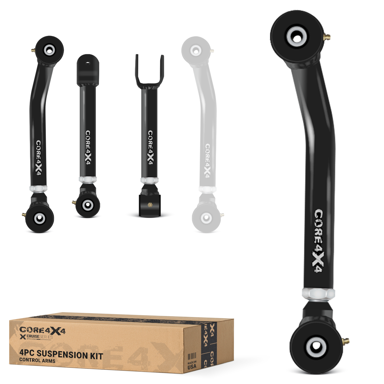 Jeep Grand Cherokee ZJ 93-98 4pc Cruise Series Front Adjustable Control Arm Kit
