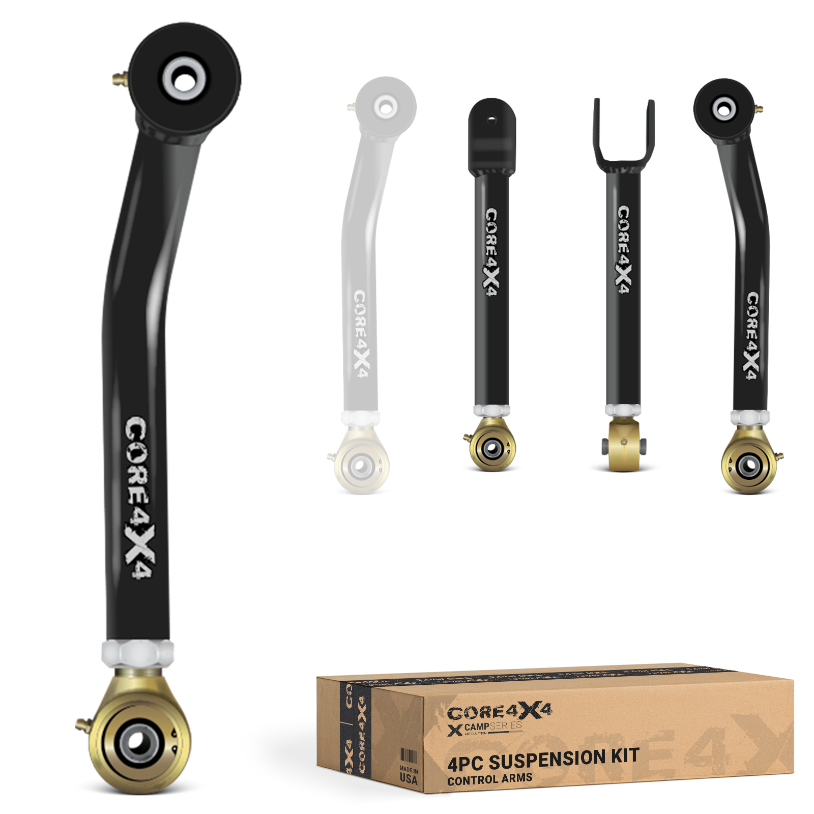 Jeep Grand Cherokee ZJ 93-98 4pc Camp Series Front Adjustable Control Arm Kit