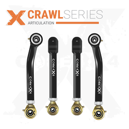 Jeep Wrangler TJ 97-06 LJ 04-06 4pc Crawl Series Front Adjustable Control Arm Kit