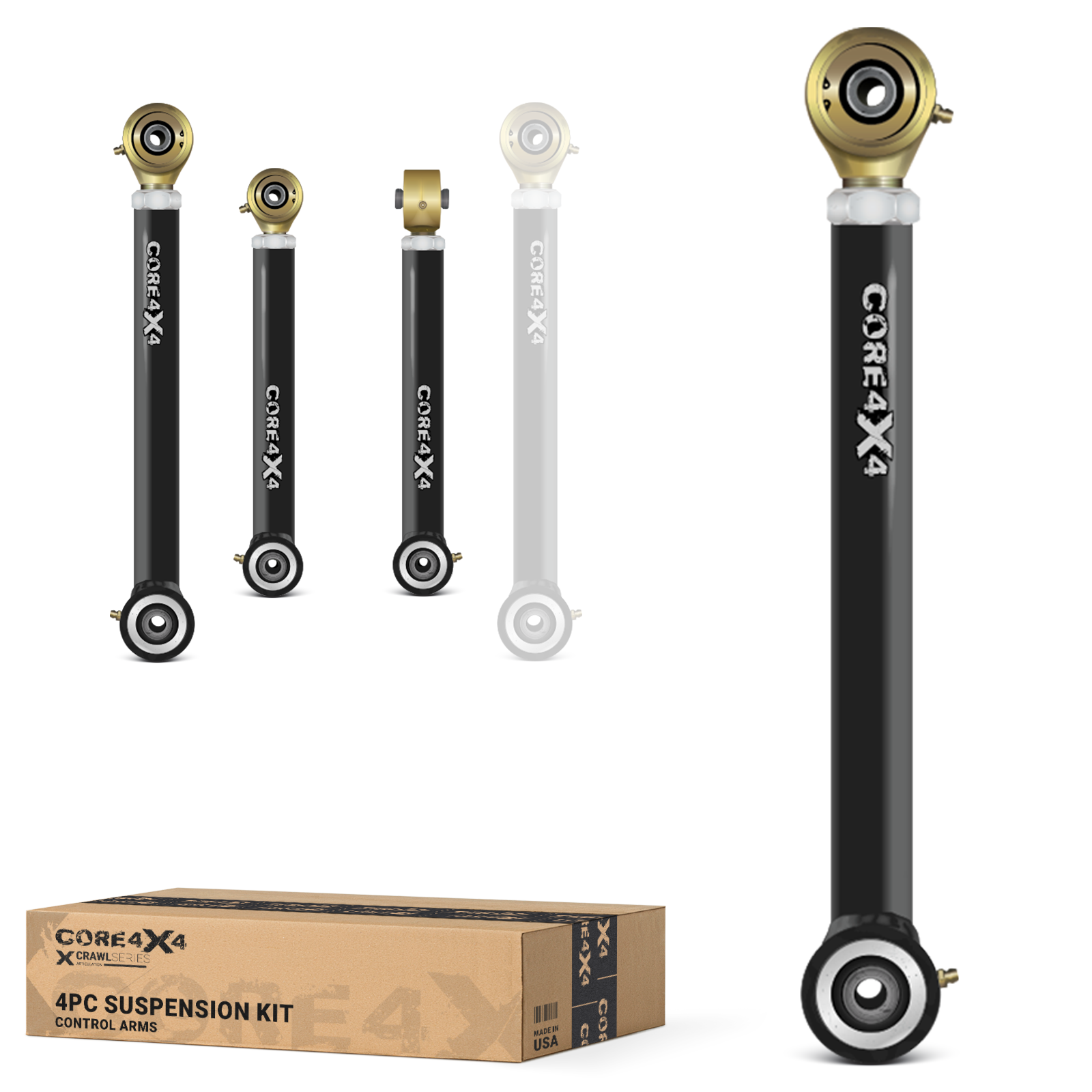 Jeep Grand Cherokee ZJ 93-98 4pc Crawl Series Rear Adjustable Control Arm Kit