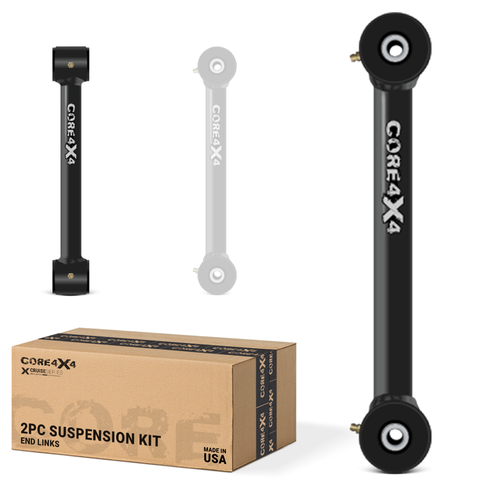 Jeep Wrangler JK / JKU 07-18 2pc Cruise Series Front Fixed Length End Links