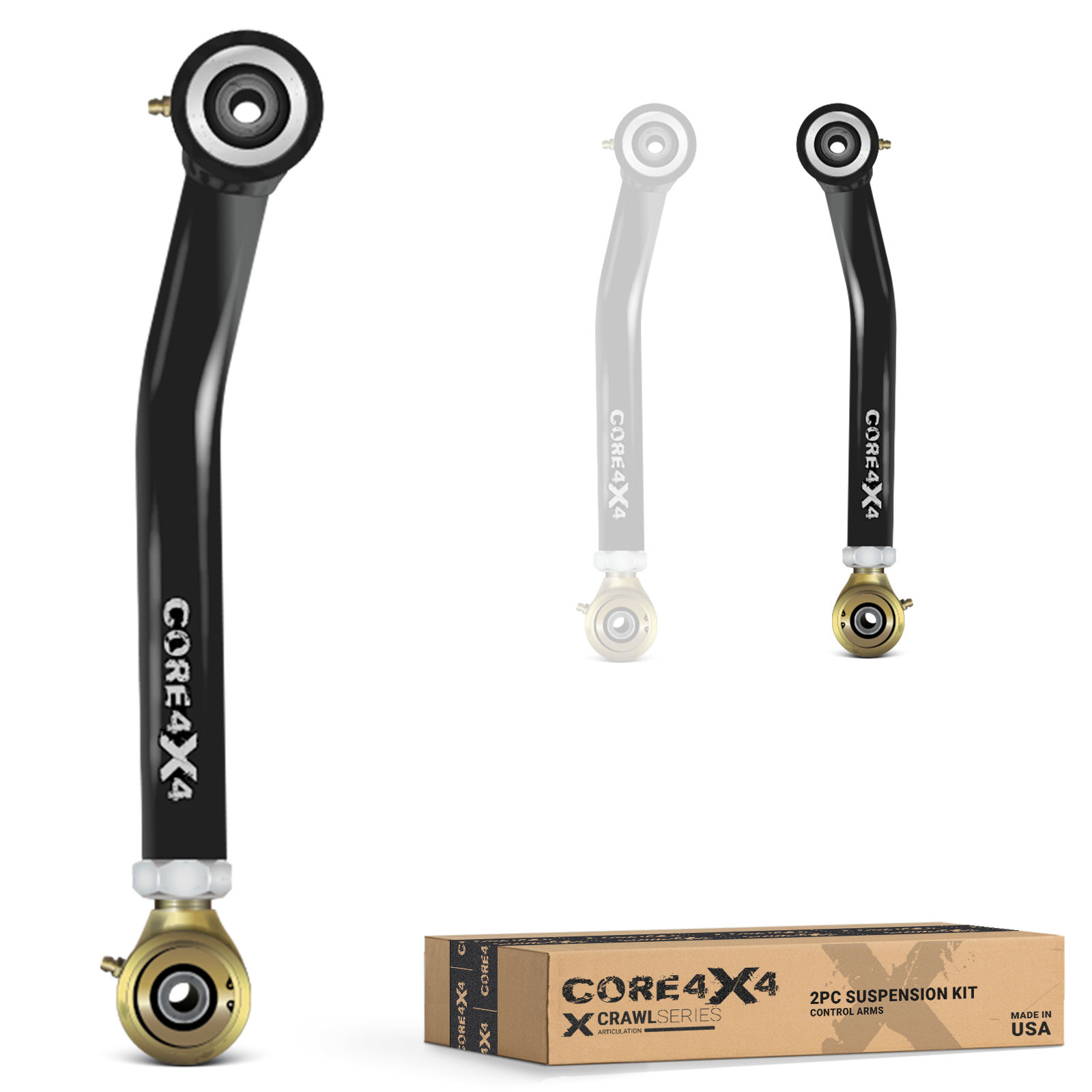 Jeep Wrangler TJ 97-06 LJ 04-06 2pc Crawl Series Front Lower Adjustable Control Arms