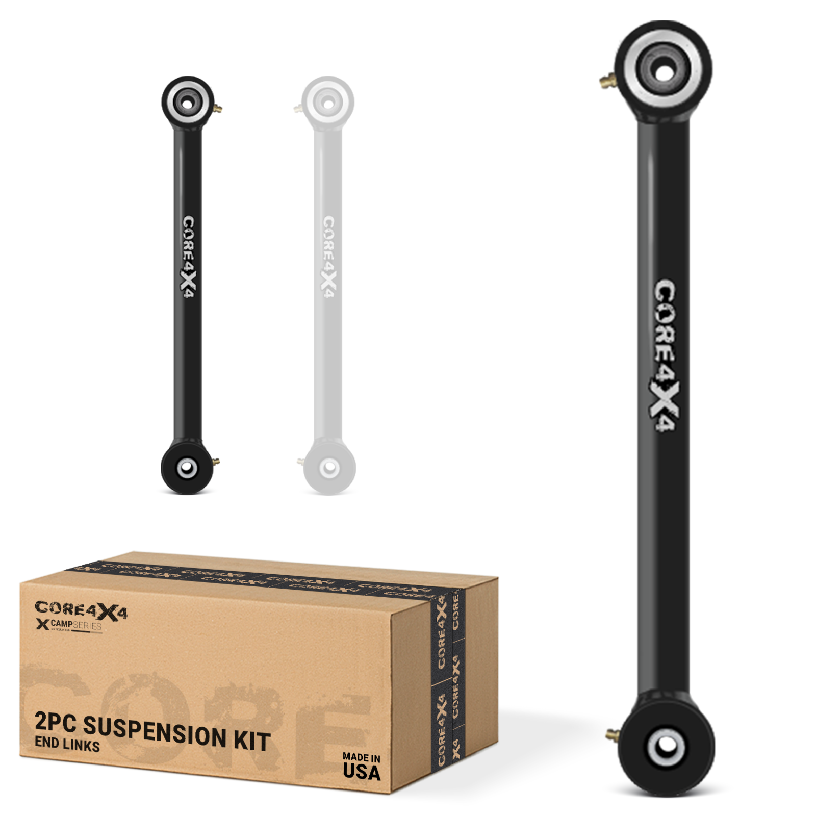 Jeep Wrangler JK / JKU 07-18 2pc Camp Series Rear Fixed Length End Links
