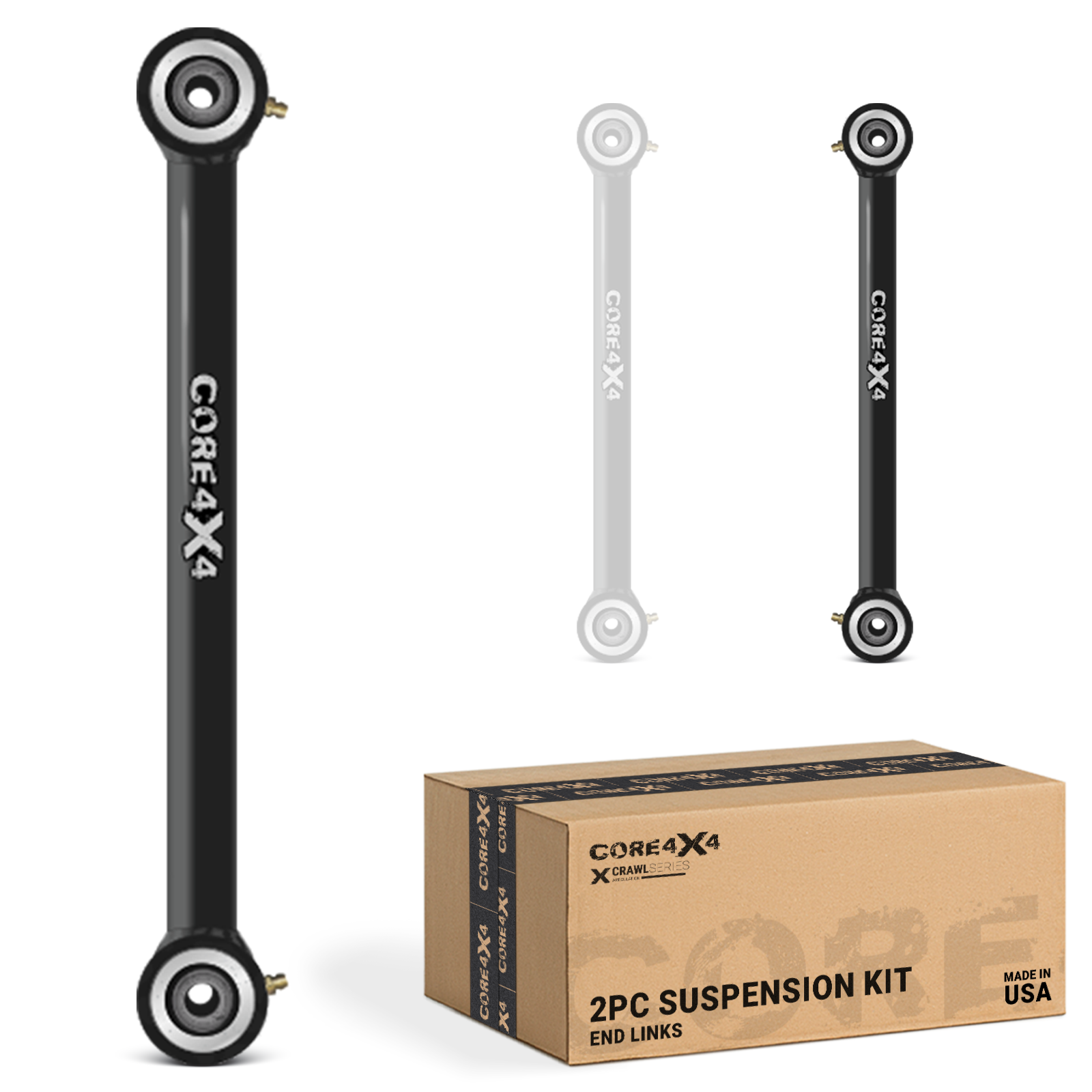 Jeep Wrangler JL / JLU 18+ 2pc Crawl Series Rear Fixed Length End Links