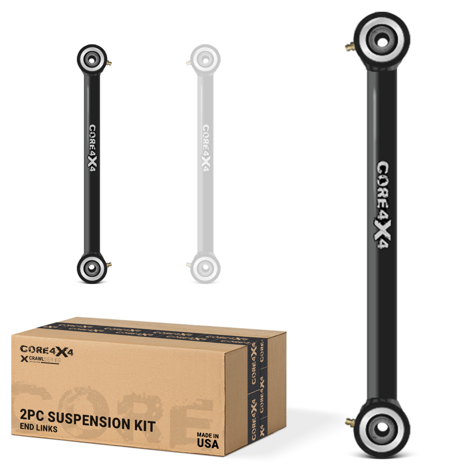 Jeep Wrangler JK / JKU 07-18 2pc Crawl Series Rear Fixed Length End Links