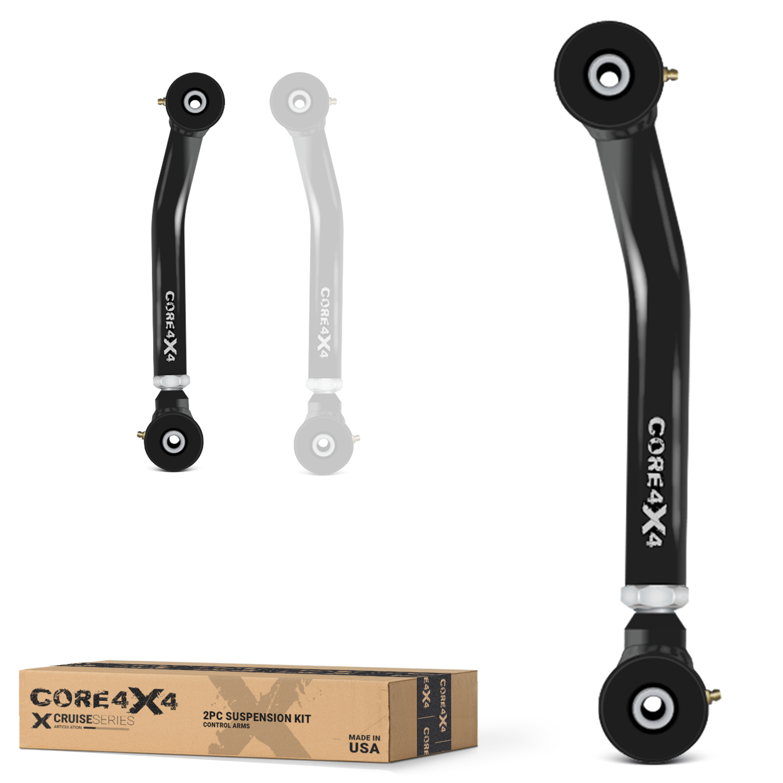 Jeep Wrangler TJ 97-06 LJ 04-06 2pc Cruise Series Rear Lower Adjustable Control Arms