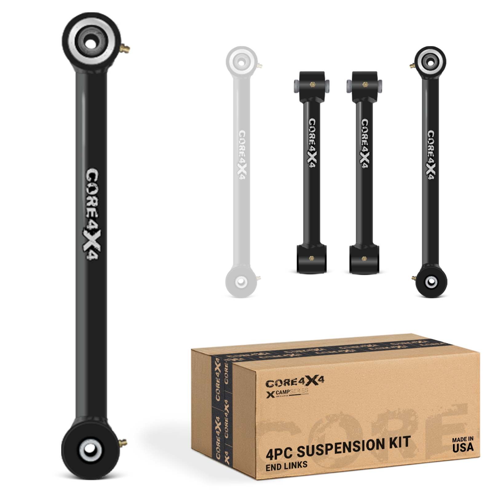 Jeep Wrangler JK / JKU 07-18 4pc Camp Series Fixed Length End Link Kit