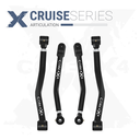 Jeep Wrangler JL / JLU 18+ 4pc Cruise Series Front Adjustable Control Arm Kit