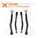 Jeep Wrangler JL / JLU 18+ 4pc Crawl Series Front Adjustable Control Arm Kit