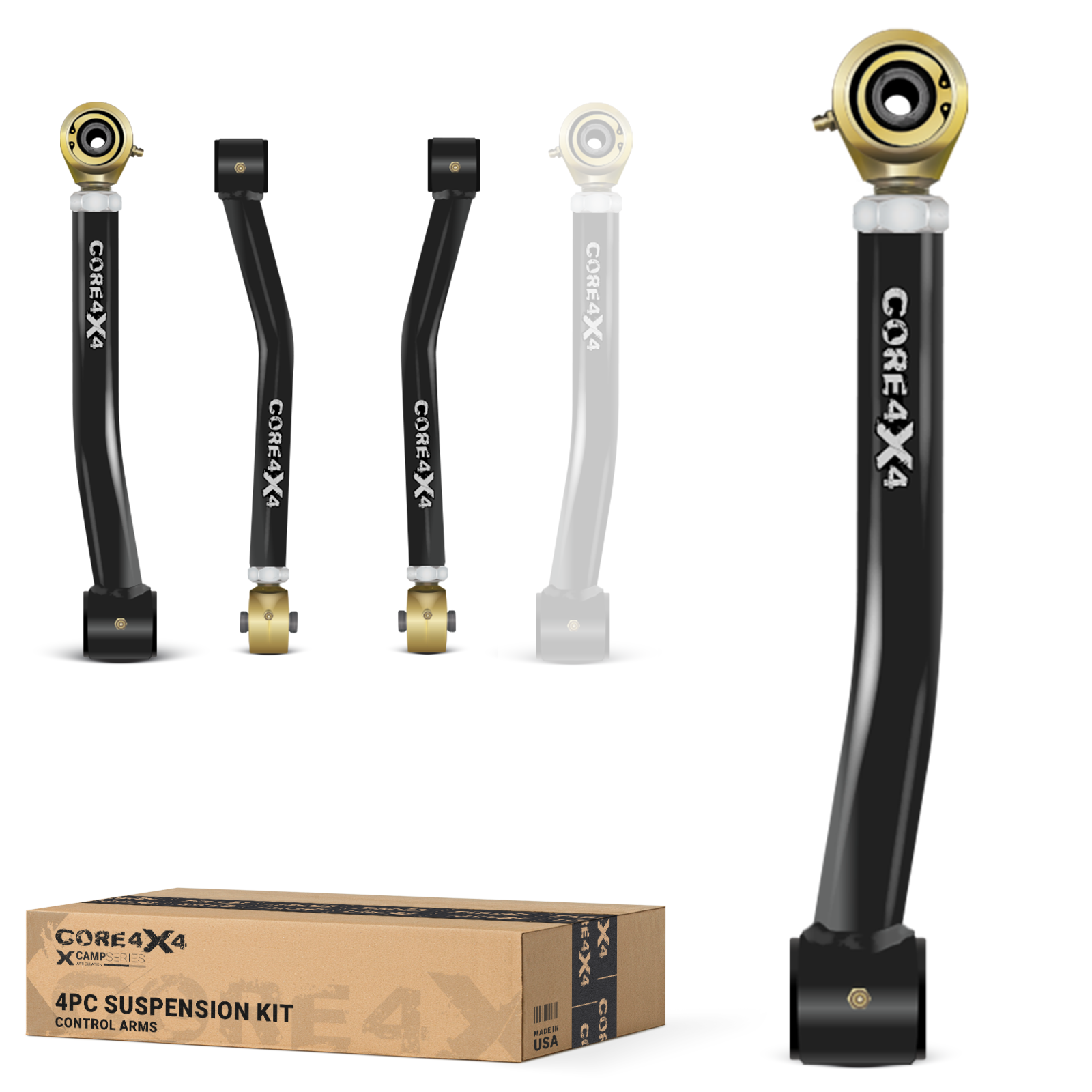 Jeep Wrangler JL / JLU 18+ 4pc Camp Series Rear Adjustable Control Arm Kit